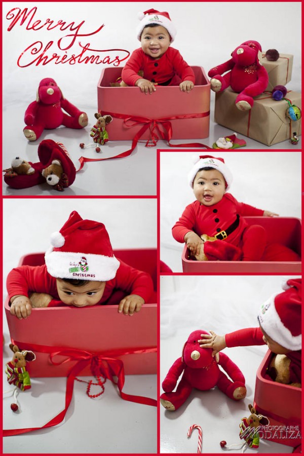 photo bébé noel christmas baby decoration rouge carte voeux by modaliza photographe-4