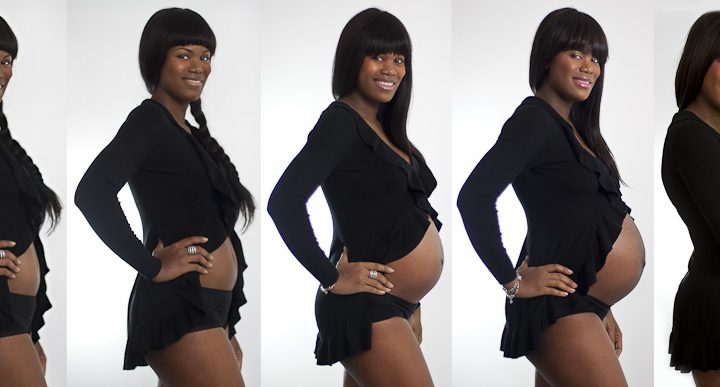 Marquer l’évolution de sa grossesse, photos évolutives sur plusieurs mois.