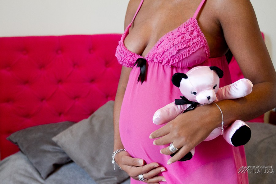 photo grossesse femme enceinte black ours rose ventre rond bordeaux aquitaine by modaliza photographe-1806
