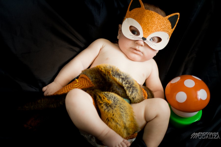 photo bébé baby boy enfant renard fox automne masque by modaliza photographe-11