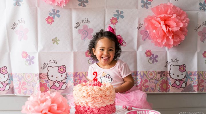 Cake smash Hello Kitty birthday
