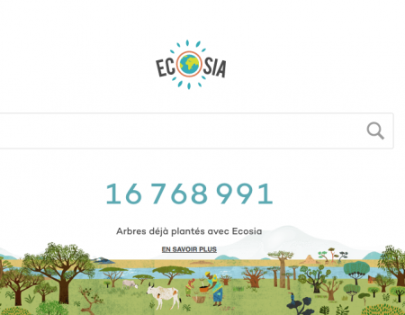 Moteur de recherche ecolo Ecosia