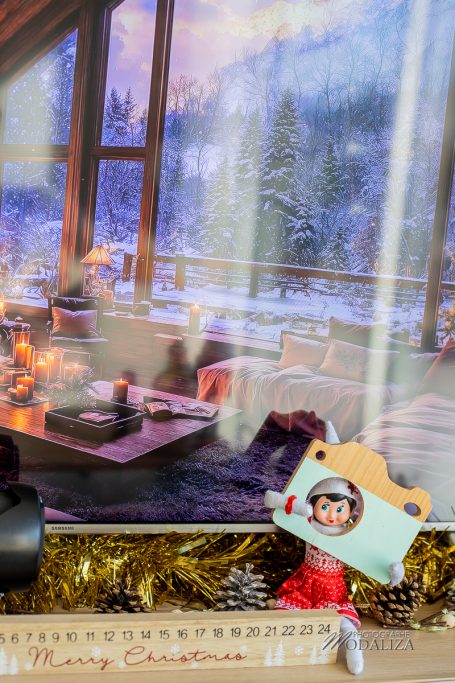 lutin de noel farceur appareil photo