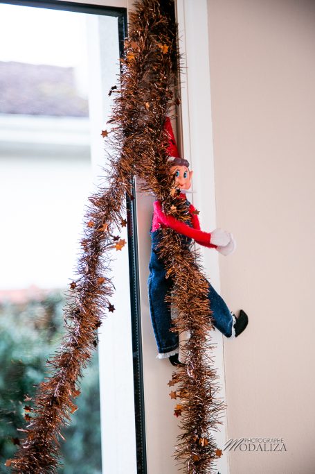 lutin de noel farceur guirlande