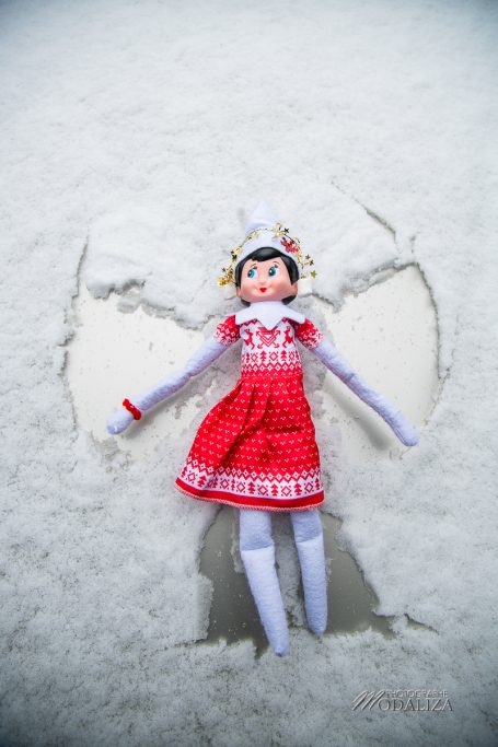 lutin de noel farceur ange des neiges