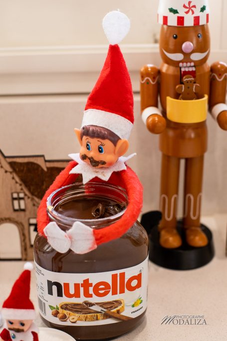lutin de noel farceur nutella