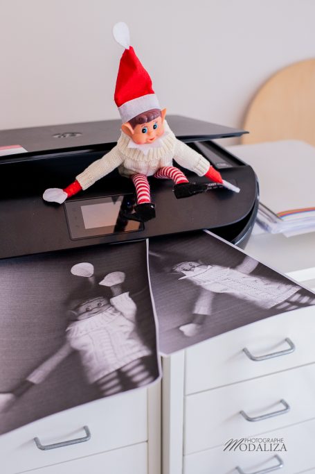 lutin de noel farceur photocopieuse