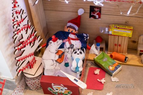 lutin de noel farceur malade
