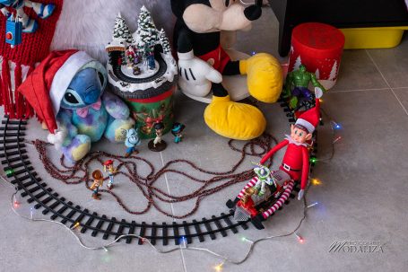 lutin de noel farceur train
