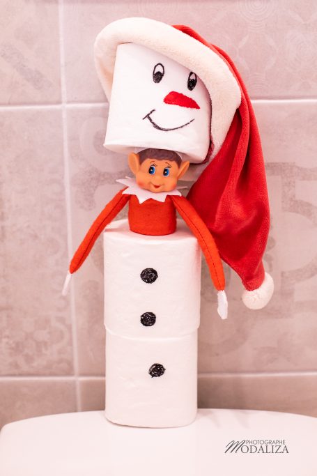 lutin de noel farceur bonhome de neige